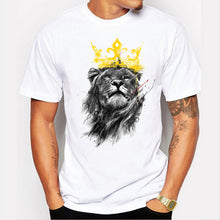 Load image into Gallery viewer, Lion 3D White T-Shirt